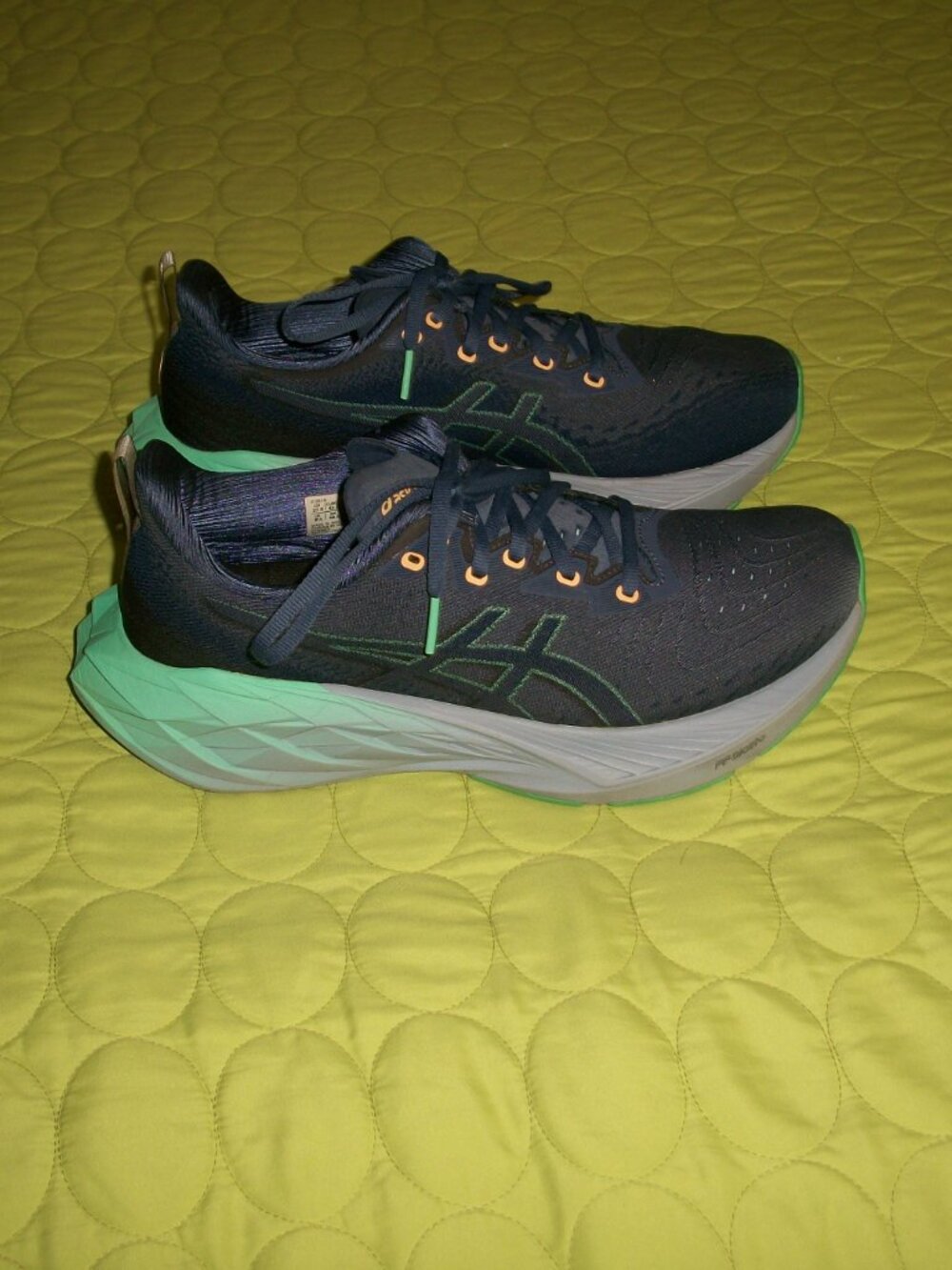 Asics Woman's Novablast 4 Thunder Blue Shoes Size 10.5